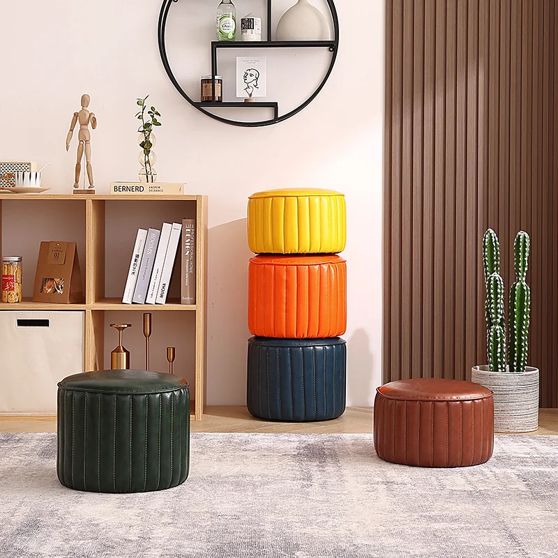 

Маленький стул, креативный табурет для ожидания, портативный табурет с подставкой для ног, скандинавское седло, кофейная спальня, Almacenaje Asiento, минималистичная мебель