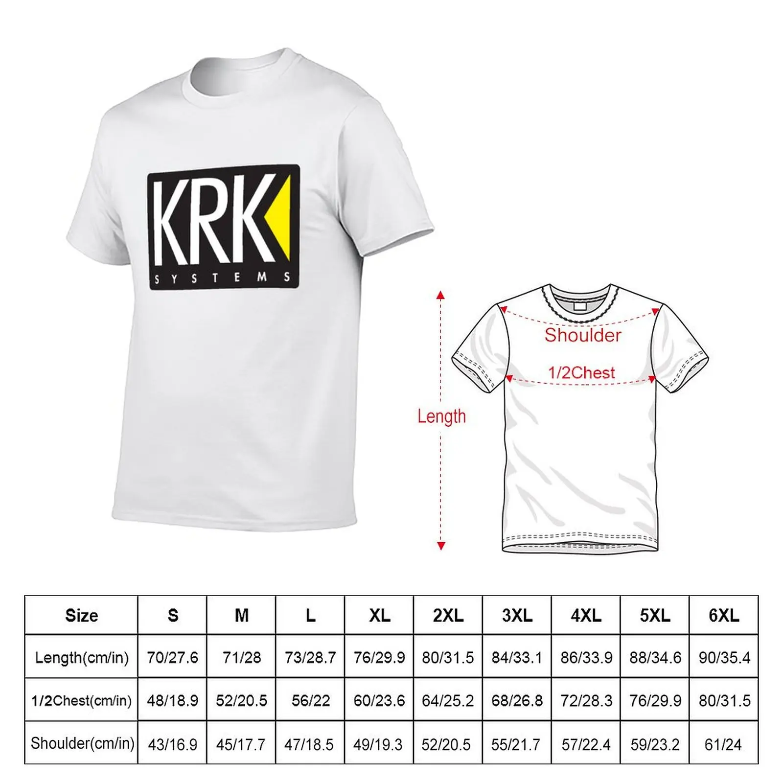 KRK Logo T-Shirt Personalized t-shirt graphic t shirt vintage croswit shirt man plus sizes men workout shirt