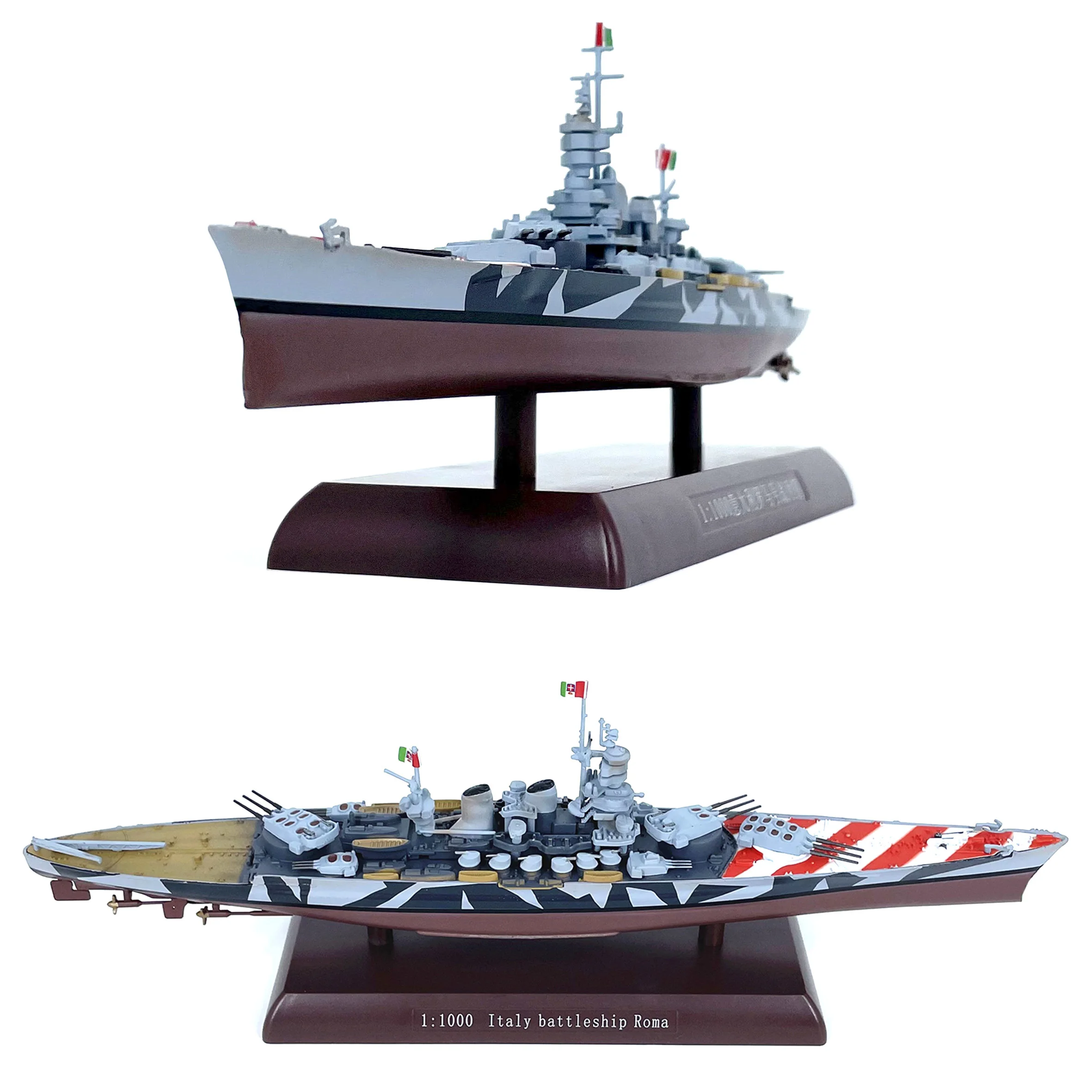 

1:1000 Модель итальянского линкора Roma, готовая модель продукта из полусплава 1943 г.