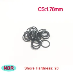 Shore Hardness 90 Degree Thickness CS 1.78mm NBR Rubber O-Rings Seal Rubber Washers Sealing Ring OD*ID*CS AS568 NBR90 DURO