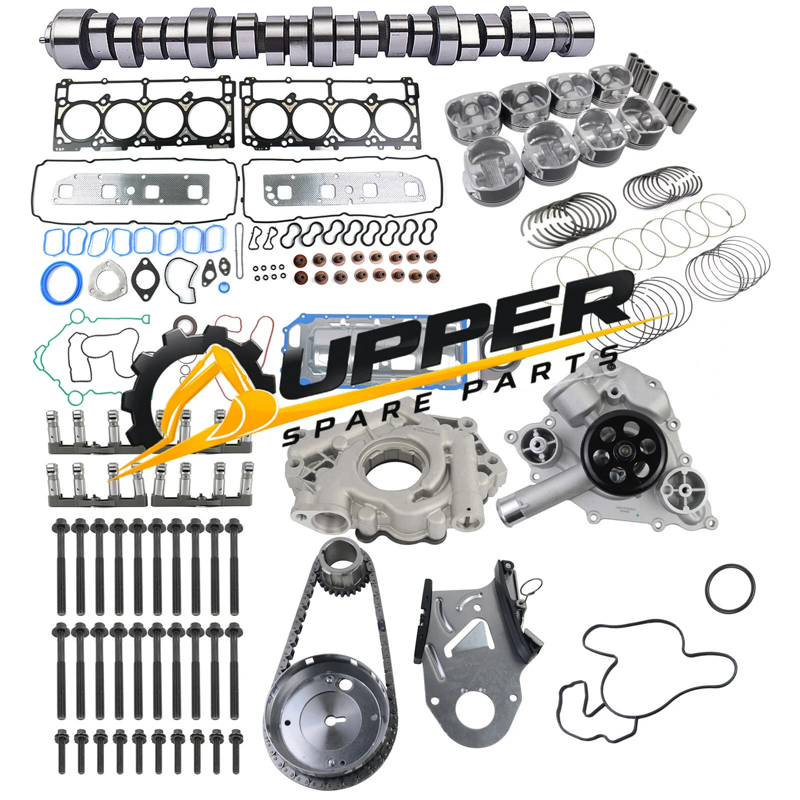 NON-MDS Camshaft Oil Pump Piston Cup Set For Dodge Charger Chrysler 300 Jeep 5.7
