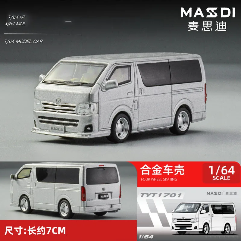 Masidi 1/64 Hiace Land Cruiser Lexus Crown Series Alloy Die Casting Simulation Model Collect Ornaments