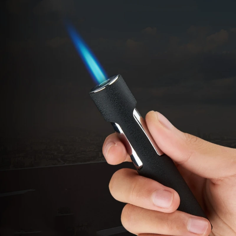 جديد الشعلة مضيئة أخف جت السجائر السيجار اكسسوارات القلم البخاخة البيوتان عبوة معدنية يندبروف أخف أداة هدية للرجال