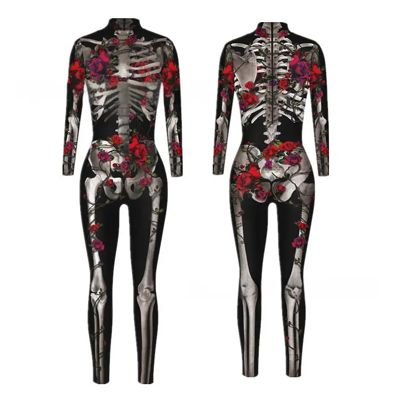 Cross border Halloween anime 3D digital printing male and female cosplay slim fit one-piece performance