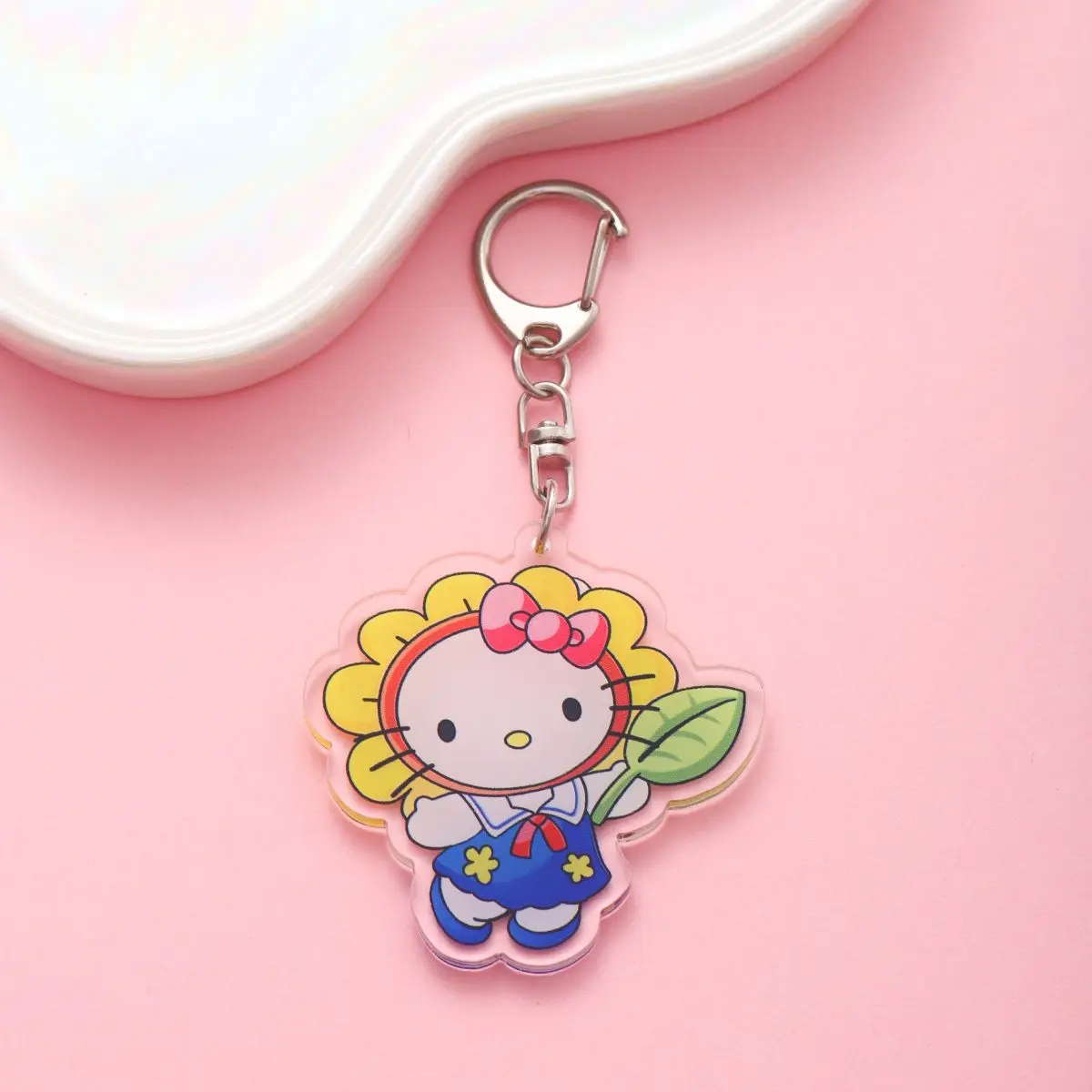 Anime Sanrio Acrylic keychain accessaries Cartoon funny Bag Pendant Gift cute creative bag charm Keyring Friends Fans Gifts