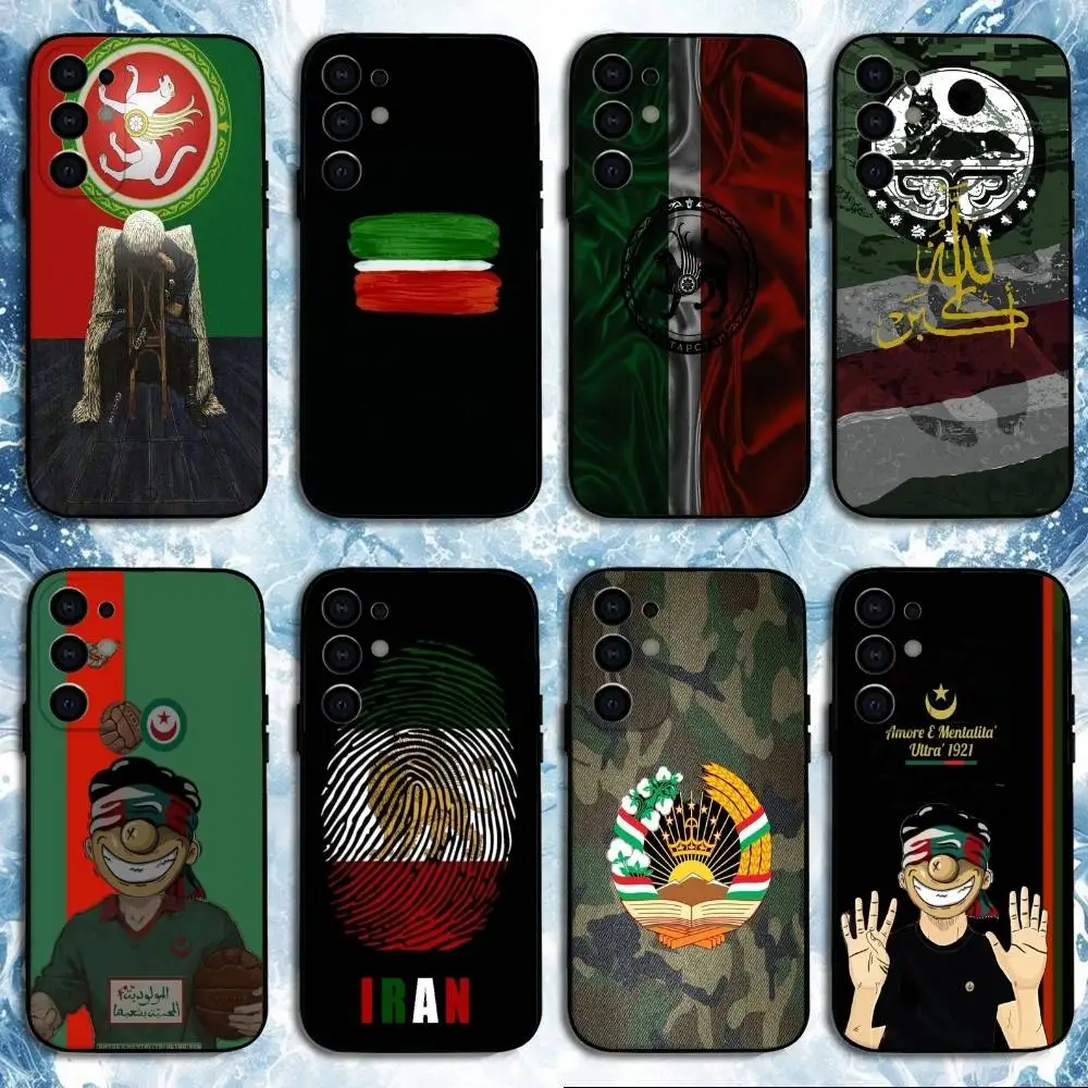

funny Chechen National Flag Phone Case For Samsung S25,S24,S23,S22,S21,S20,Plus,Fe,Lite,Others Black Cover