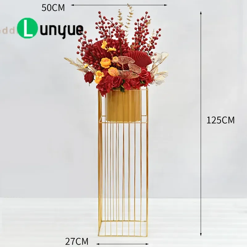 New Year Red Festive Artificial Flower Floor Arrangement Potted Plant Decoration for Shop Window Welcome Home Party Ornament