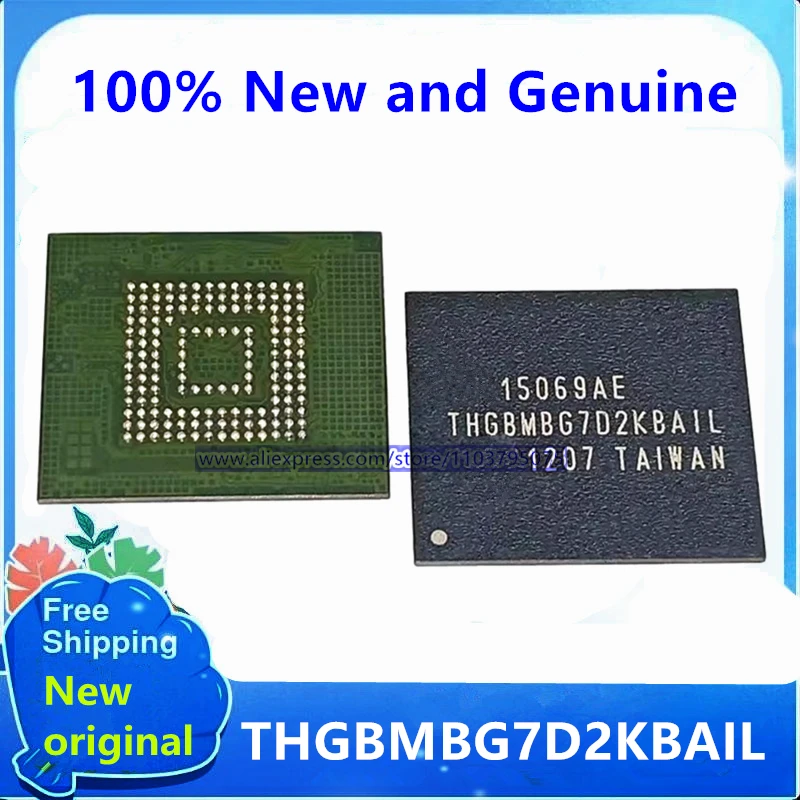 

5 шт./лот, оригинальный THGBMBG7D2KBAIL THGBMBG7D2KBA1L BGA153, 100% новый и подлинный