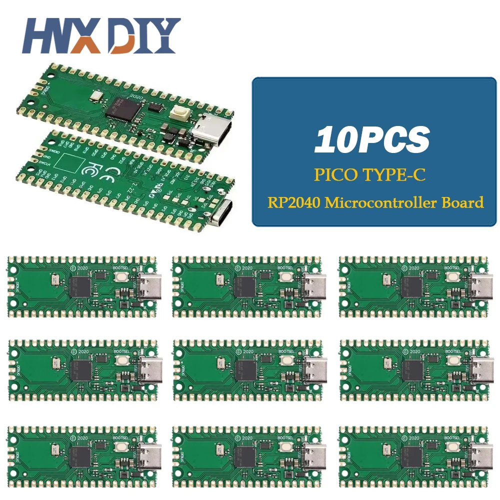 1-10pcs Raspberry Pi Pico Board RP2040 PICO W Dual-Core 264KB ARM Low-Power Microcomputers High-Performance Cortex-M0+ Processor