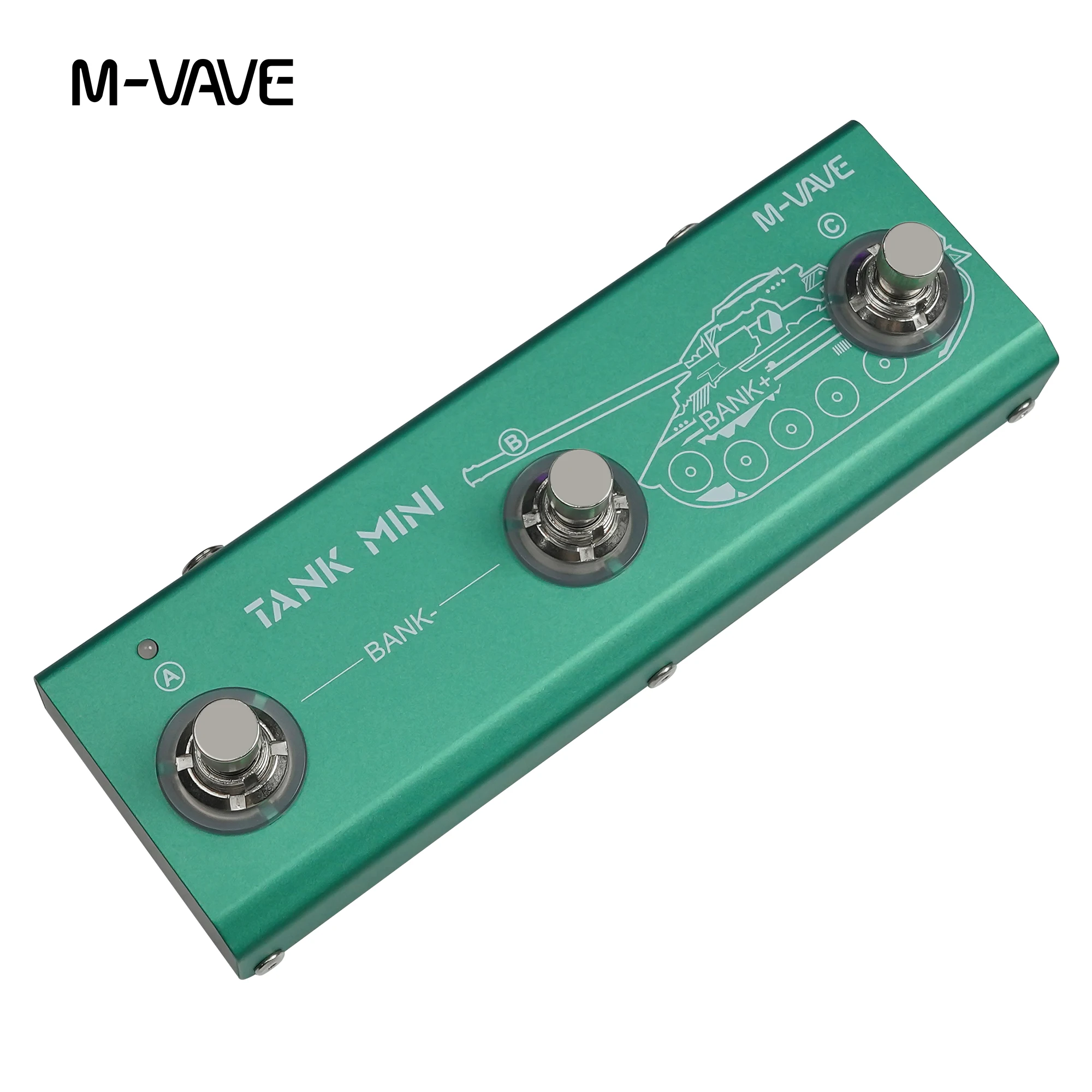 

Педаль гитарных эффектов M vave Green Tank Mini Multic, поддержка ИК-записи и OTG, шак, усилитель, Mod, FX, задержки реверберации, гитарная педаль эффектов