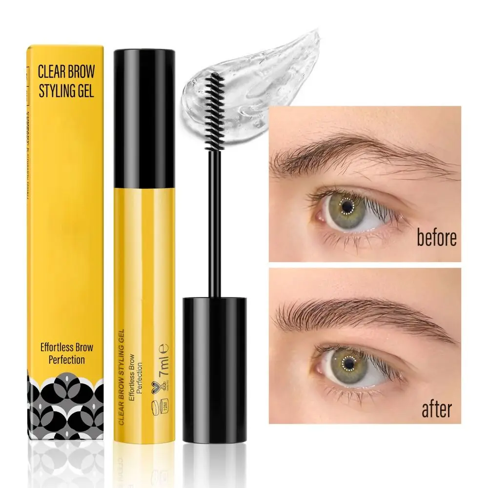 Waterproof Brow Styling Spiking Glue Quick Drying Long Lasting Clear Eyebrow Setting Gel Sweat-Proof Natural Brow Fix Gel