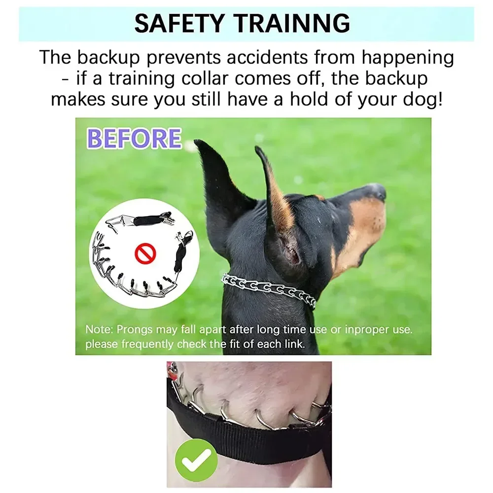 Training Buckle Collar Cover Prong Pull And With Comfort Sizes Release Pets Dogs For Nylon Pinch Quick All No