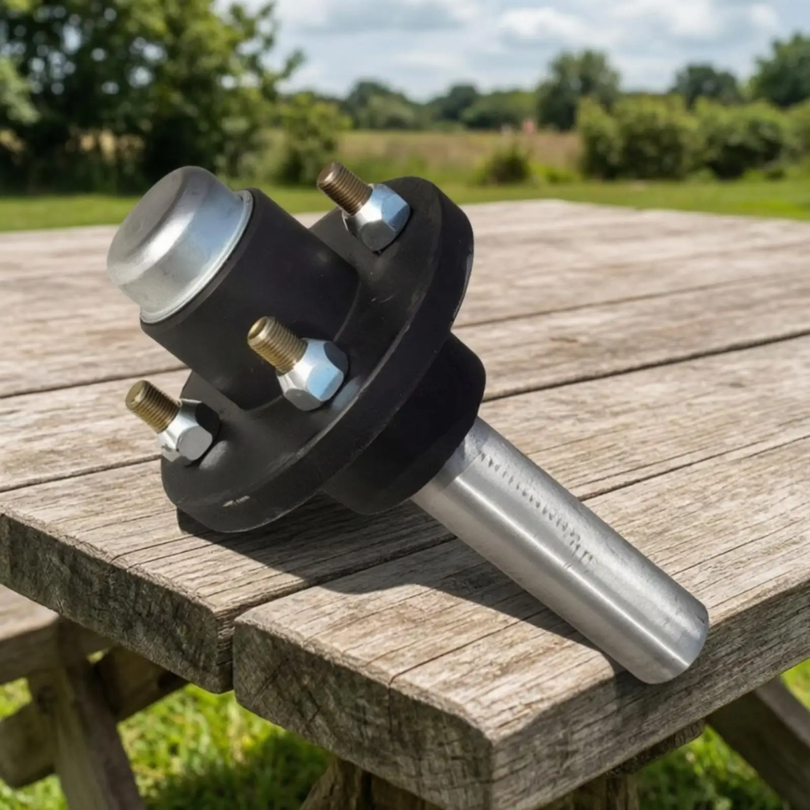 Heavy Duty Half Axle Trailer Component 146mm Spindle Length for Trailer Repair Works
