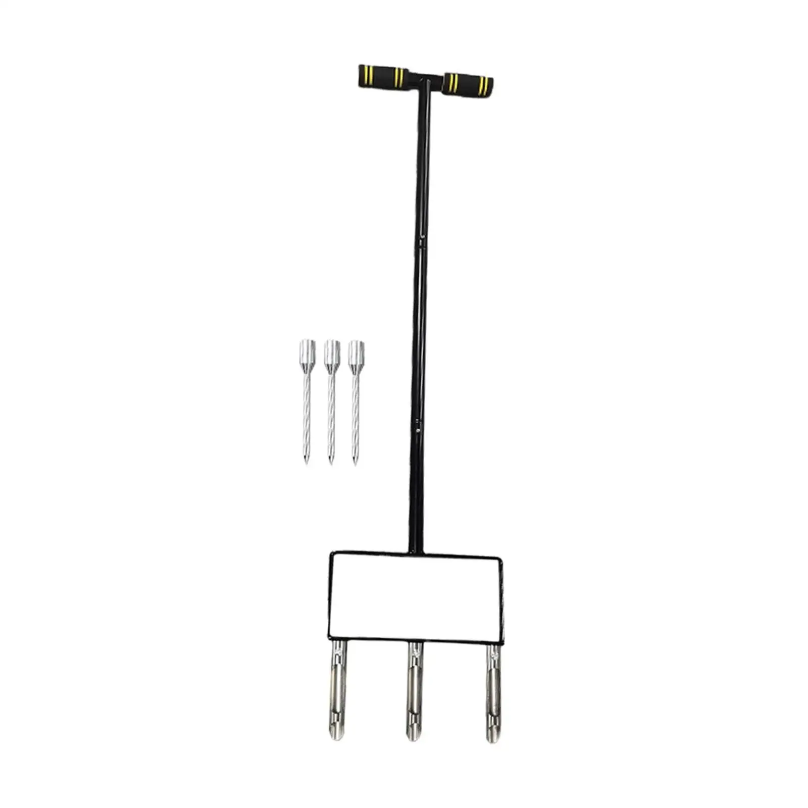 

Manual Lawn Aerator Metal Coring Spike Tool Ergonomic Garden Device for Effective Soil Loosening and Lawn Care