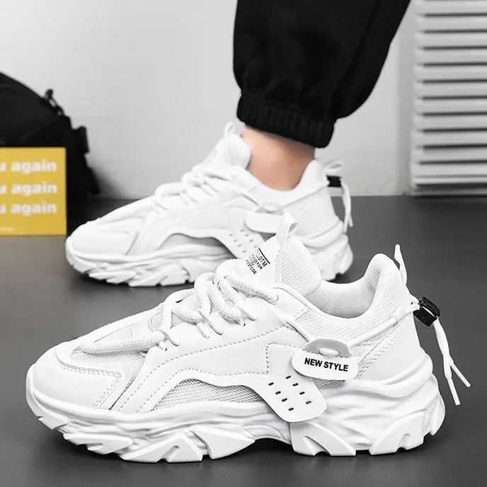 

Men's Shoe Breathable Thick Soled Casual Sneakers Outdoor Running Four Seasons New Tennis Men Soft Soles Comfort Male Sneakers