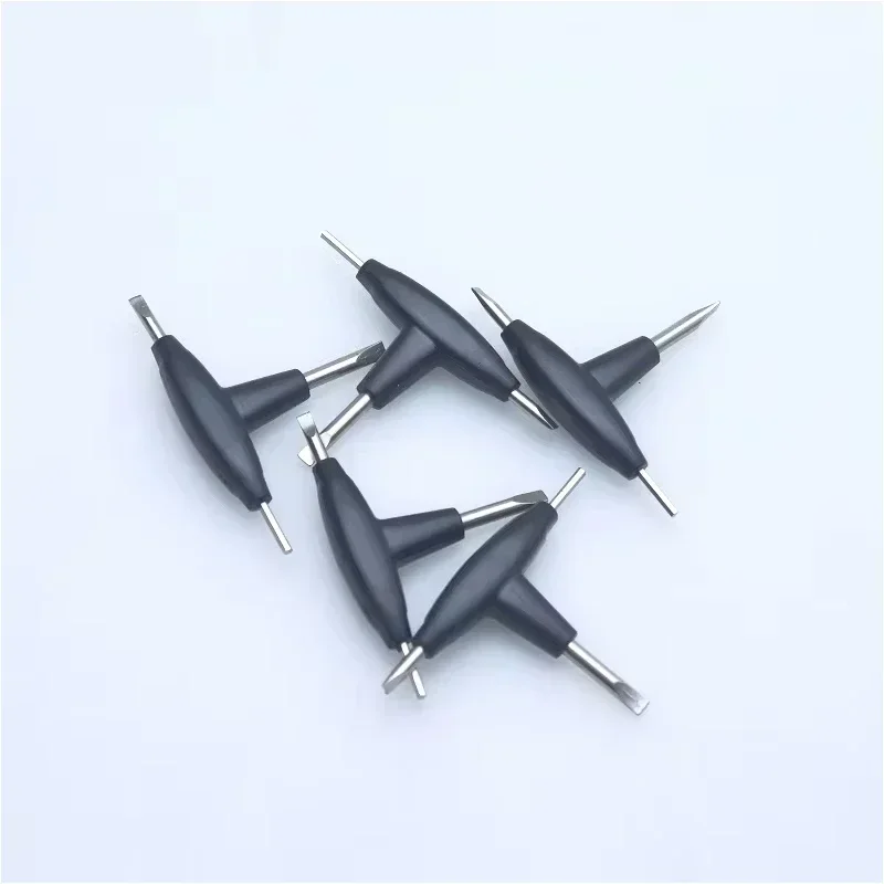 Orange Black T-shaped three-purpose Screwdriver Tool Sets Suitable for Maintenance Communication Equipment 6pcs/bag