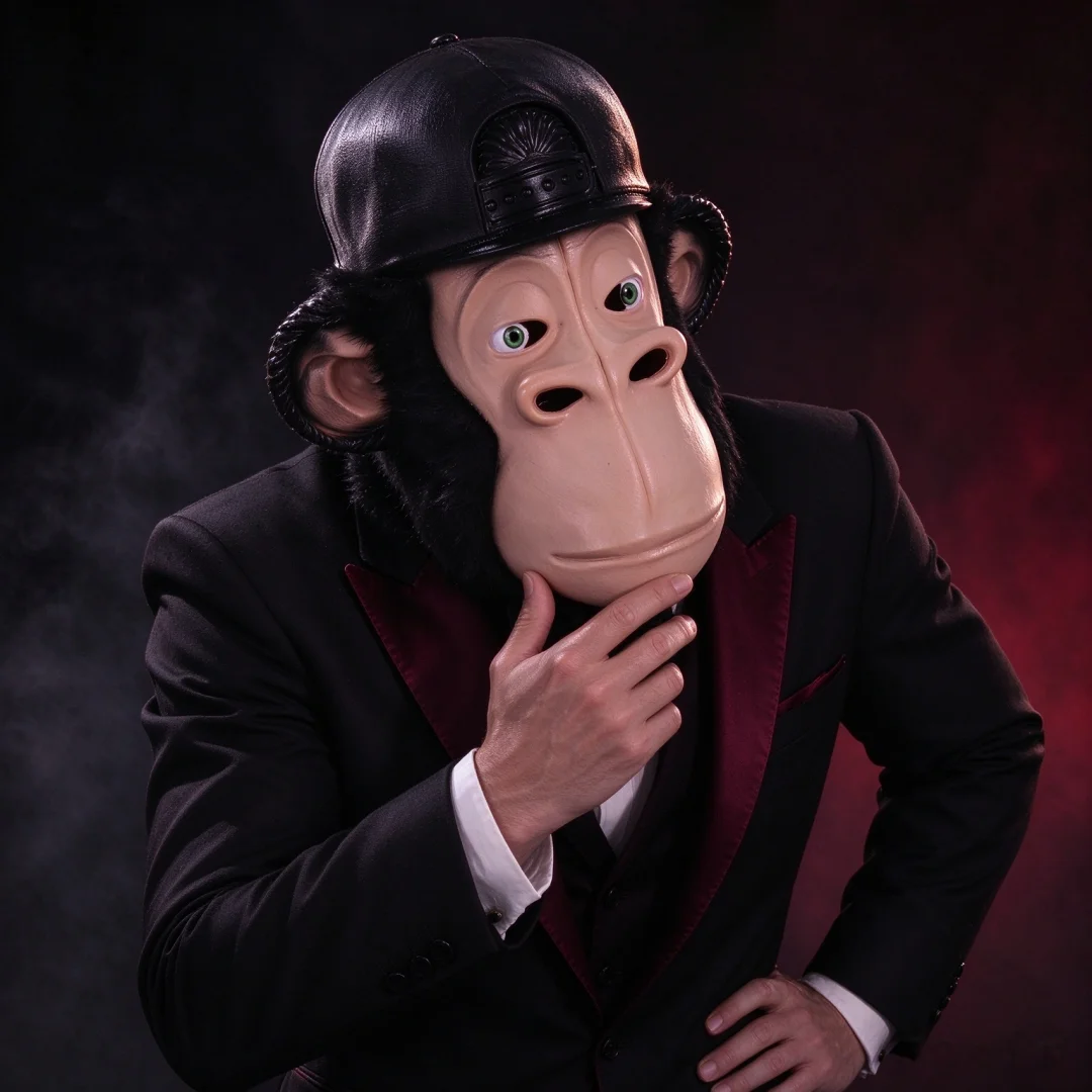 Realistic Chimpanzee Mask With Built-in Hat Animal Monkey Headgear For Halloween Carnival Fancy Dress Cosplay Costume