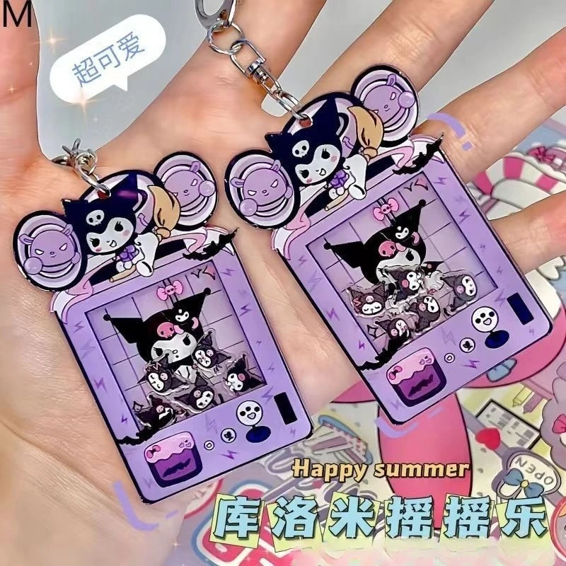 

Kuromi Cartoon Acrylic Ins Keychain Anime Action Figures Cute Toys Cars Keys Schoolbag Decoration Models Children Birthday Gifts