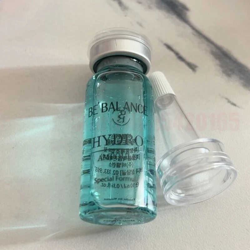 5 Vials 10ml Korean  Hyaluronic Acid Ampoule Serum Facial Repair Essence For Moisturizing Anti-Aging Wrinkle Skin Care