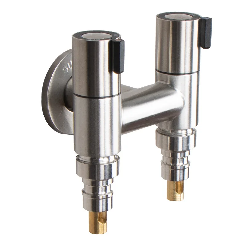 

Смесители для стиральной машины из нержавеющей стали. Одиночная настенная хромированная раковина для выхода холодной воды.