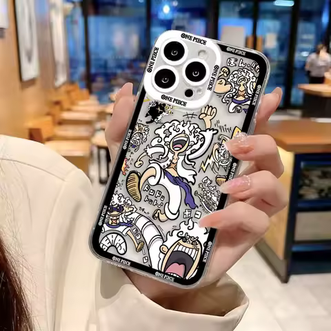 One P-Piece Luffys Zoro Gear 5 Phone Case For Xiaomi 15T POCO X7 X6 X5 X4 X3 NFC GT F3 F5 F7 M7 M6 M4 M3 11 11T PRO LITE Cover