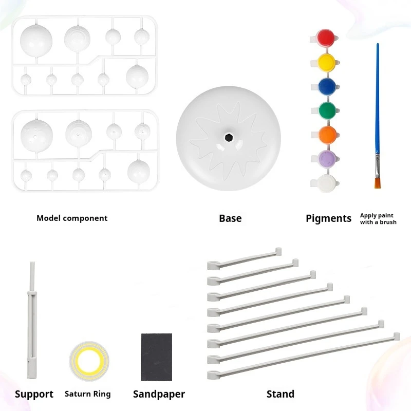 School Recommended Solar System Planet Mold DIY Educational Toy for Children Popular Selling Intellectual Plaything