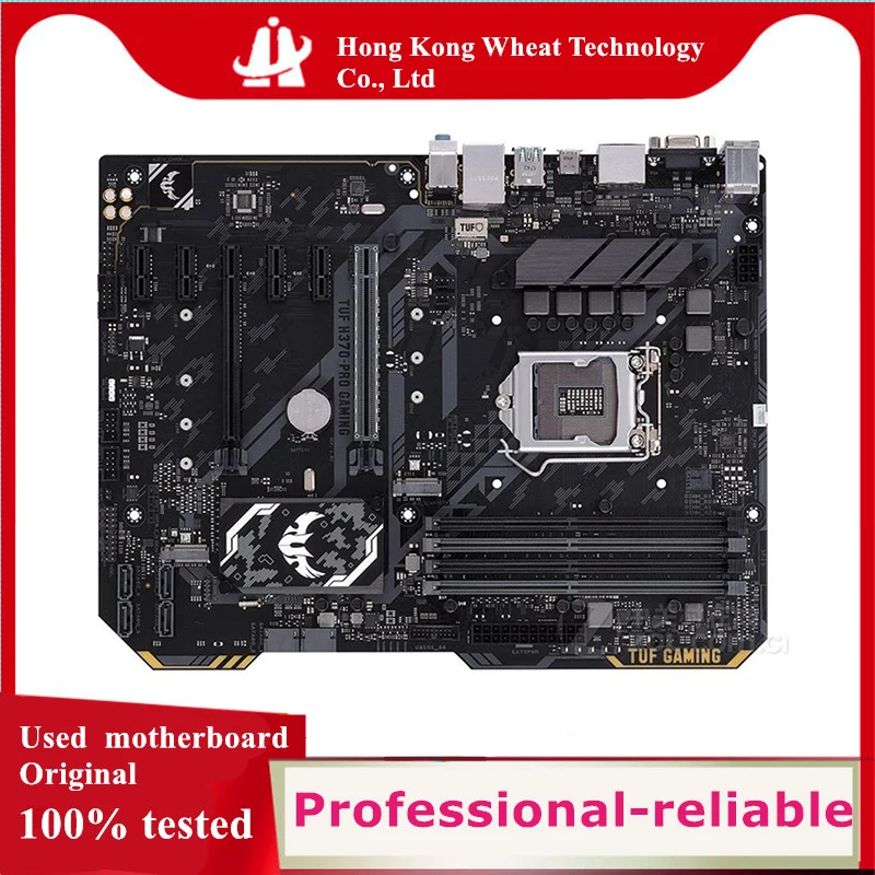 For Intel H370 TUF H370-PRO GAMING motherboard Used original LGA 1151 LGA1151 DDR4 64GB USB2.0 SATA3 Desktop Mainboard