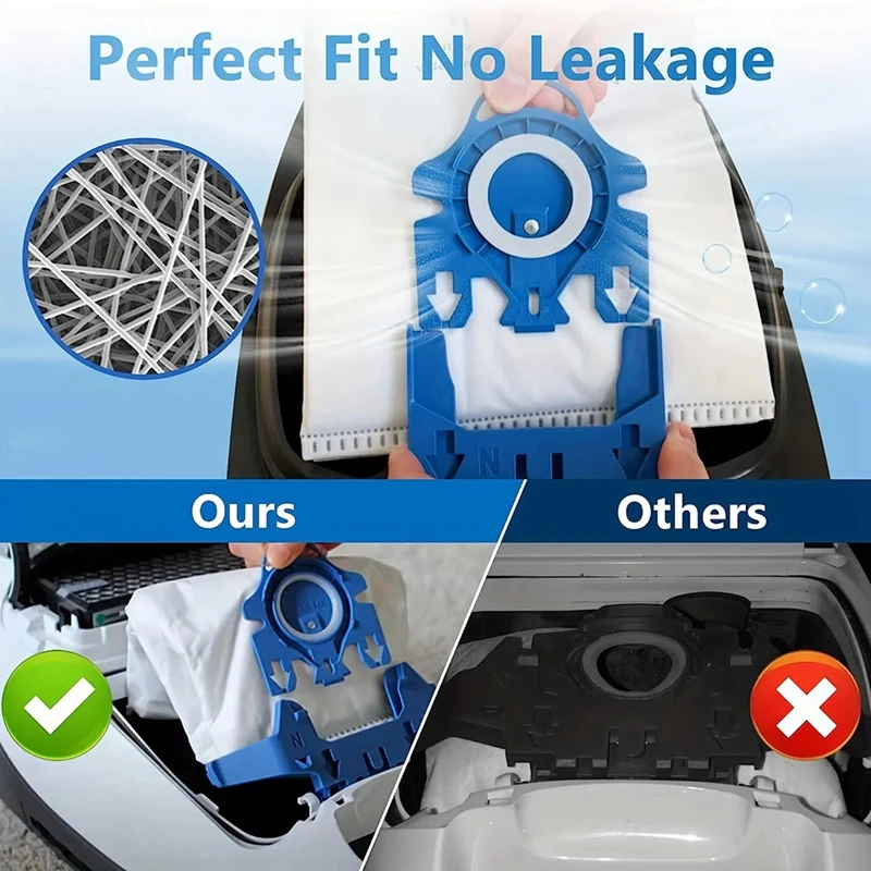 Miele Gn 진공 청소기용 3D 에어클린 먼지 봉투 교체, Miele Classic C1,Complete C1 C2 C3 S227 S240 S270 S400