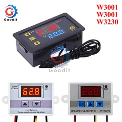 W3001 W3002 W3230 LED Digital Thermostat Temperature Controller AC 110V-220V DC12V 24V Thermoregulator Heating Cooling Control