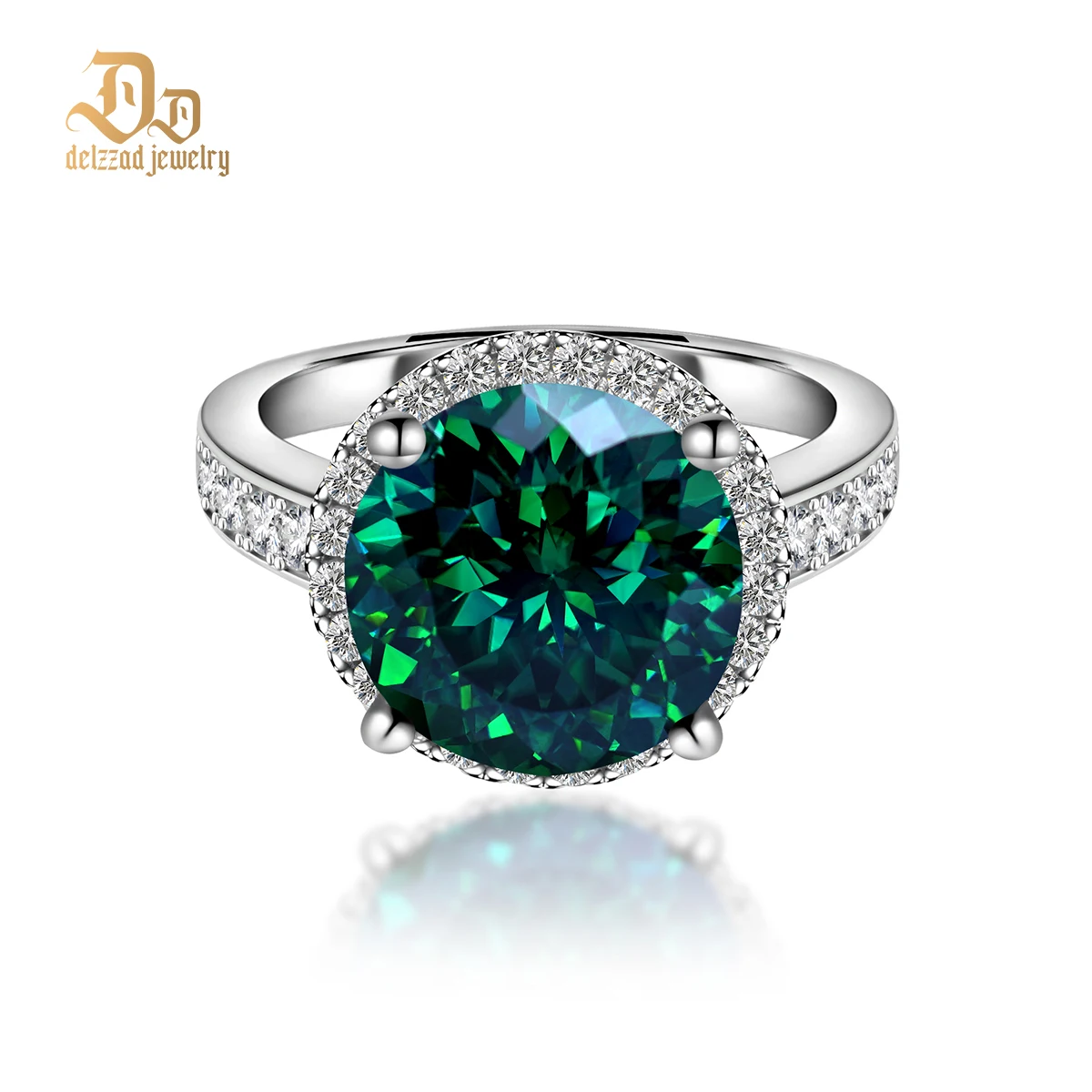 

Delzzad 100% серебро S925, классическое кольцо для торта, изысканные простые украшения на день рождения, свадьбу, стерлинговое серебро, подходит для женщин, подарки