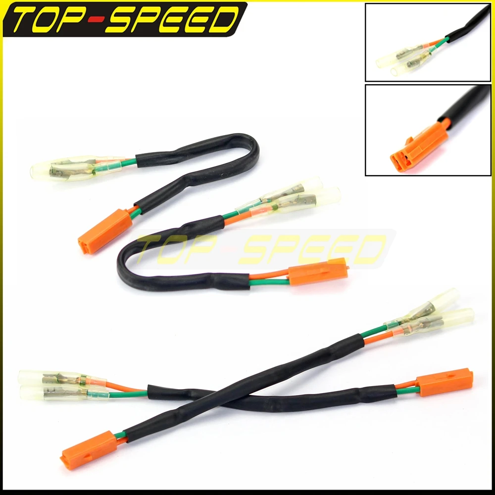 OEM Turn Signal Wiring Harness Connectors for Kawasaki Ninja ZX ZR  ER650 ER-6N ZX-6R ZX9R Z750 Z800 EX650 EX250 ZX600 Adapter