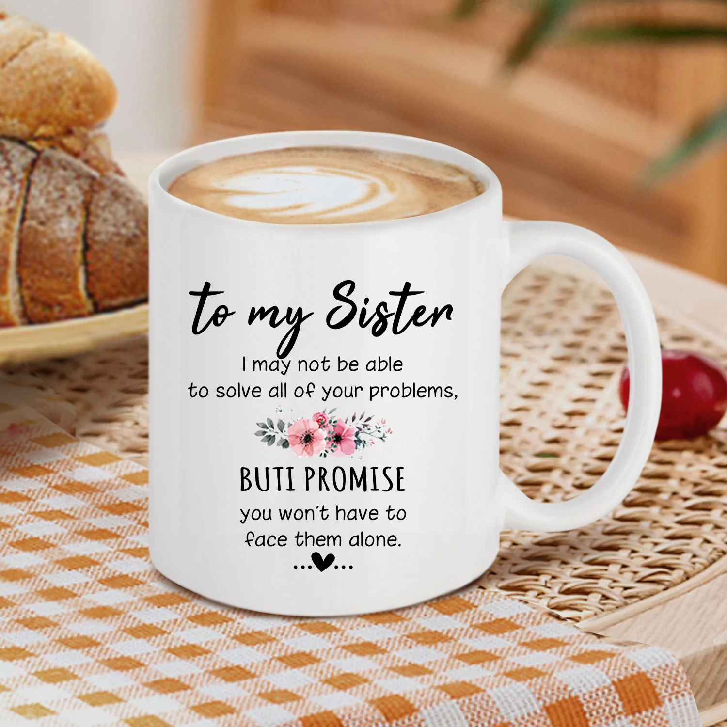 كوب قهوة من السيراميك لأختي ، هدايا عيد الميلاد لأختي ، 11 أونصة ، هدية عيد ميلاد ، 1 * * #2