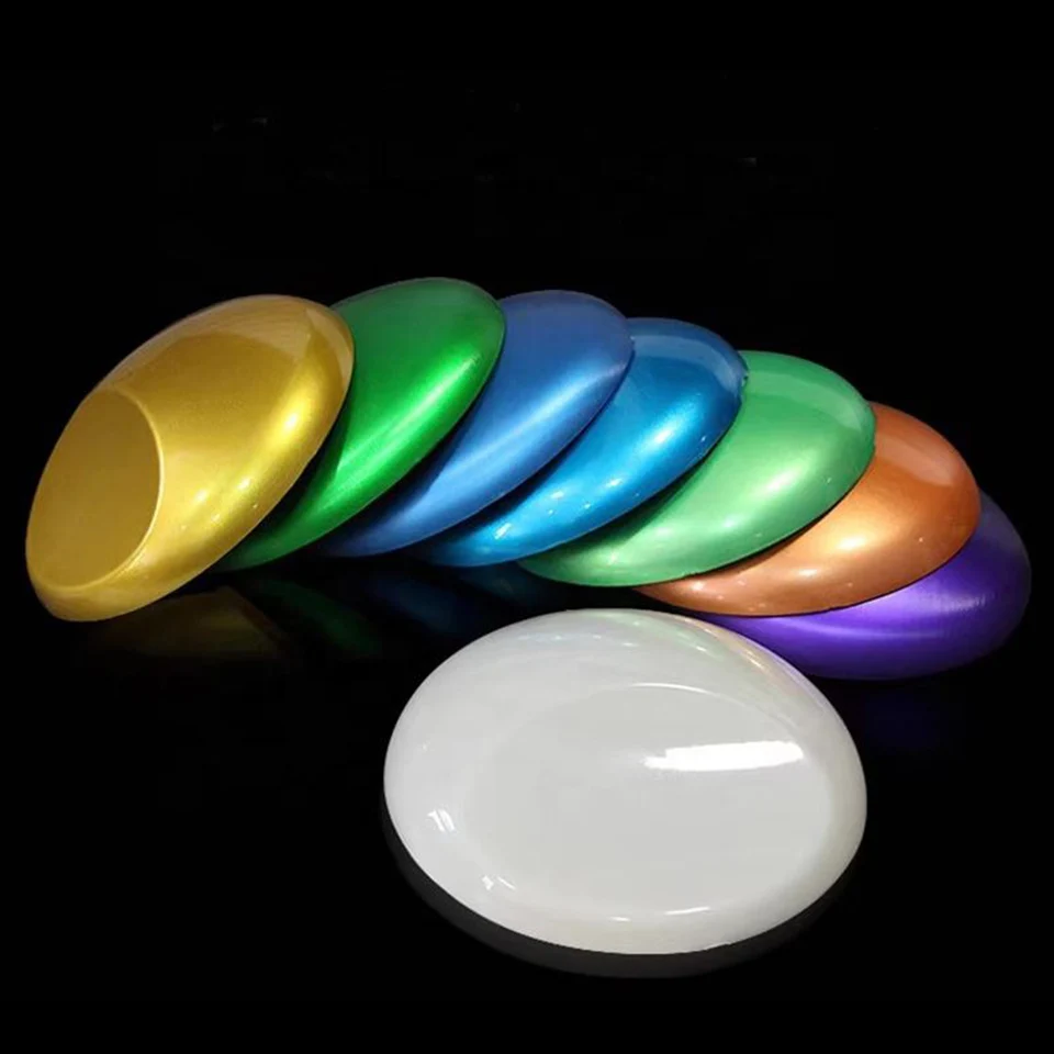 14x14cm Convex Hemisphere ABS Plastic Sample Cards, Round Test Panels for Vinyl Wrap Color Swatch, Hydro Dipping Demo MO-179D