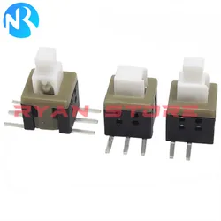 20PCS 5.8X5.8mm Self-Locking/No lock Button Switch Push Tactile Unilateral 2/3/6Pin 5.8*5.8 SMD