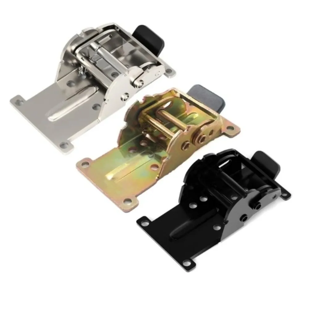 

180 Degree Foldable Industrial Locking Hinges Iron Material With Screws Folding Lock Extension High Load Capacity