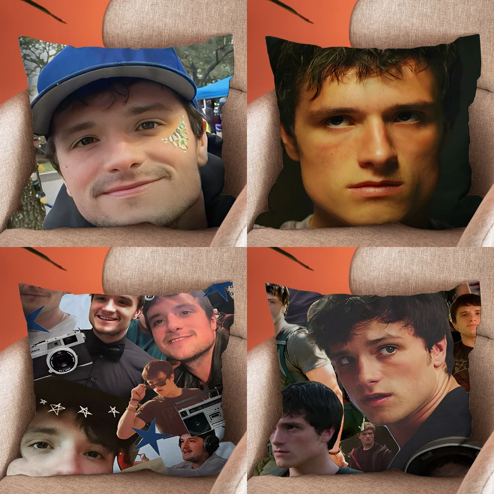 

Josh Hutcherson Actor Pillow Case Soft Cushion Cases for Farmhouse Sofa Decor Home Decorations and Protector Pillow Case