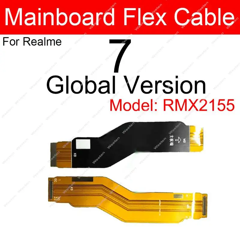 For Realme 3 5 6 7 8 Pro 5G 3i 5i 5S 6i 7i Mainboard Flex Cable LCD Motherboard Connector Flex Ribbon Repair Parts