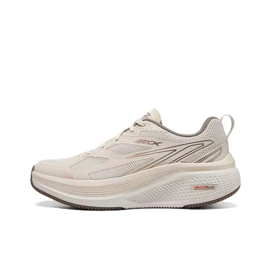 Skechers GO RUN Elevate 2.0 Breathable Coverage Support Low top Running Shoes Women's Beige 129001-NTCL
