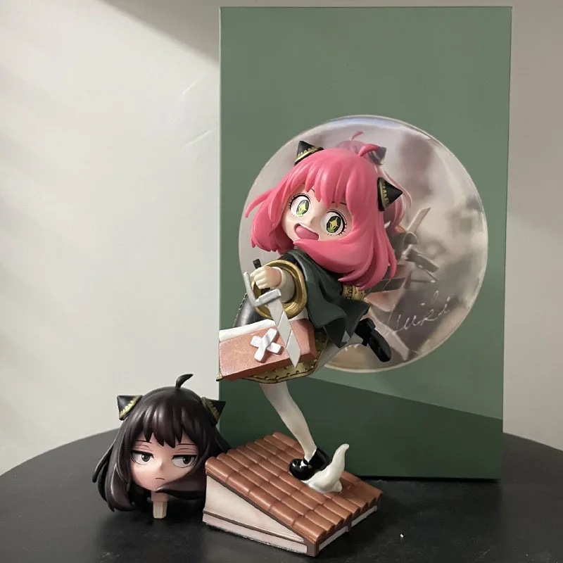 

Anya Forger Action Figure 18cm Manga Figurine GK Statue Model Ornament Anime Peripheral Figuras Toys Kawaii Doll Gift for Kids