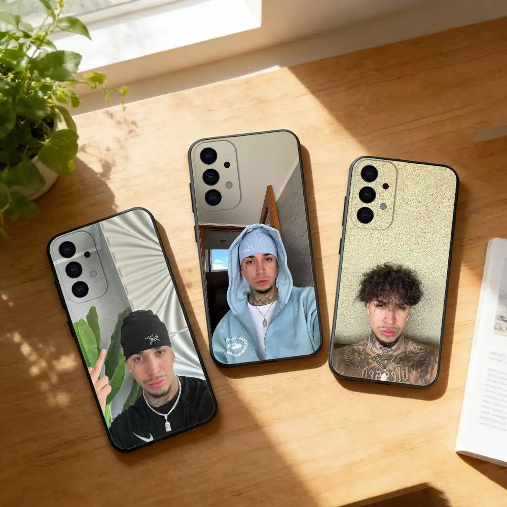 Funda para Teléfono Young Cister para Samsung S25, S24, S21, S22, S23, S30, Ultra, S20, Plus, Fe, Lite, Carcasa Negra
