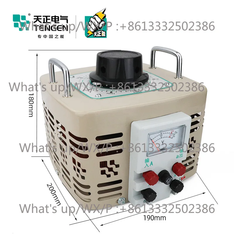 TENGEN Tianzheng Electric TDGC2-2kva Voltage Regulator 2000w Single Phase 220v Lifting Transformer 0-250v