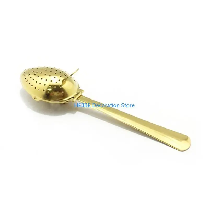 B0KC Tea Strainers for Loose Tea Tea Filter Set Long Spoon Stainless Steel Infuser