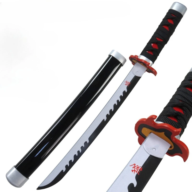 42Cm Demon Slayer Mes Katana Wapens Modellen Samurai Zwaard Cosplay Props Kamado Tanjirou Anime Perifere Collectie Speelgoed Geschenken