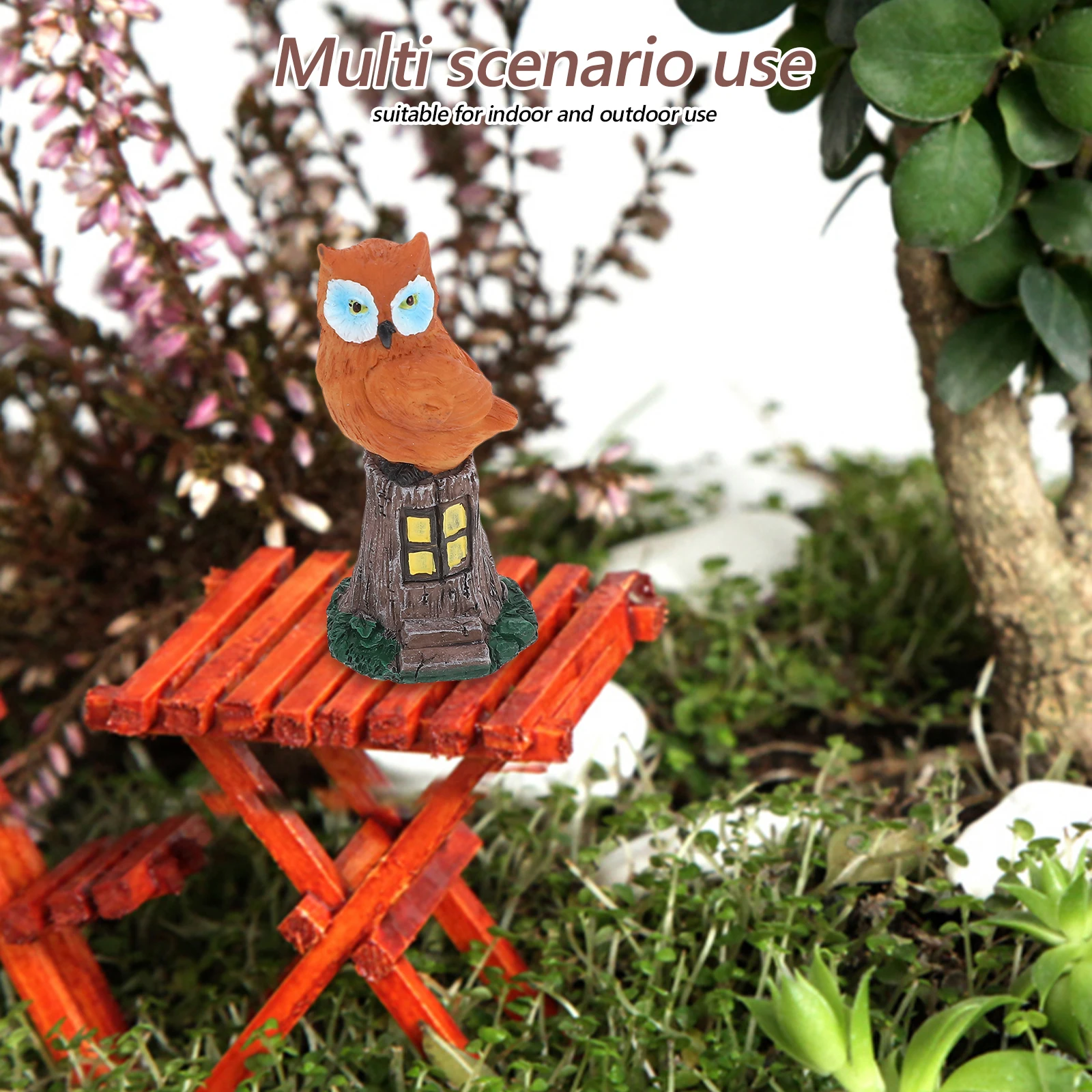 

1 set Micro Landscape Animal Crafts Resin Craft Set Charming Design Lifelike Bird Ornaments Durable Decor Statue