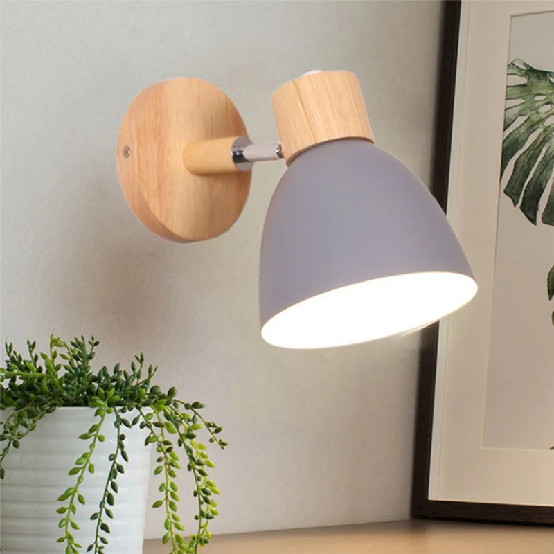 ABKS-Nordic Modern LED Wall Lamp Minimalist Iron Decorative Lights For Bedroom Aisle Restaurant Indoors Illumination
