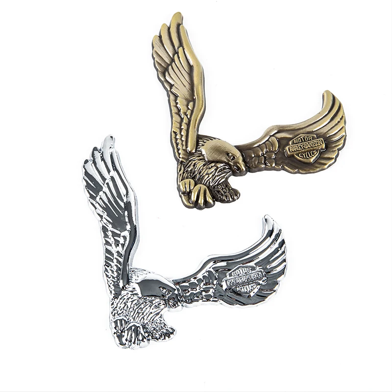 Car Front Cover Chrome Hood Ornament Badge 3D Emblem Angel Eagle For Auto Car