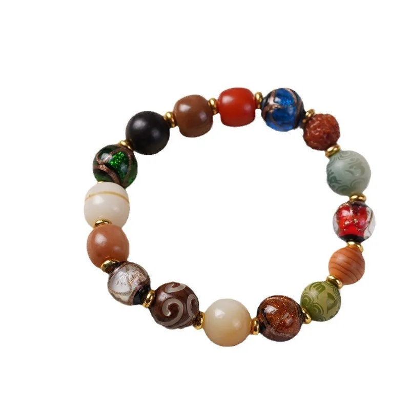 ثمانية عشر بذور بودي اليد سلسلة Lingyin سوار للرجال النساء الأدب والفن الصين شيك العرقية نمط بوذا الخرز السعر Wo #5