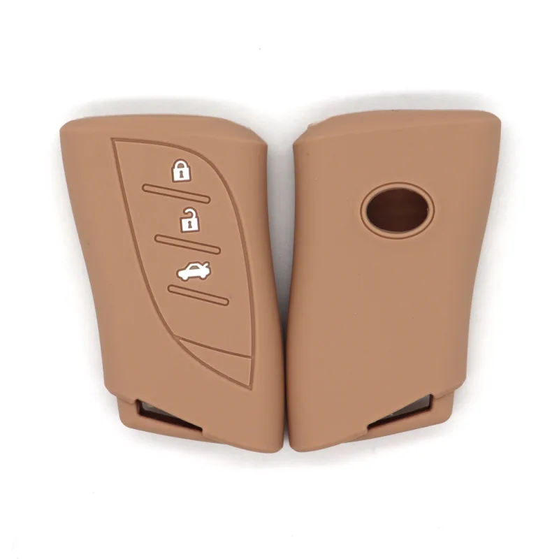 Silicone Car Key Case for New Lexus - 3-Button Smart Key Version, Protective Cover, Anti-Scratch & Durable Automotive Accessory