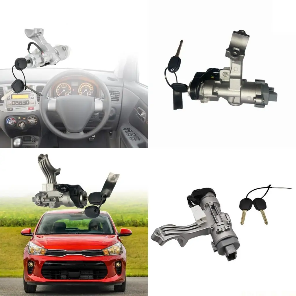 

J0MA Ignition Steering Lock Cylinder Switches 2 Keys For Compact Vehicle 819001GL00