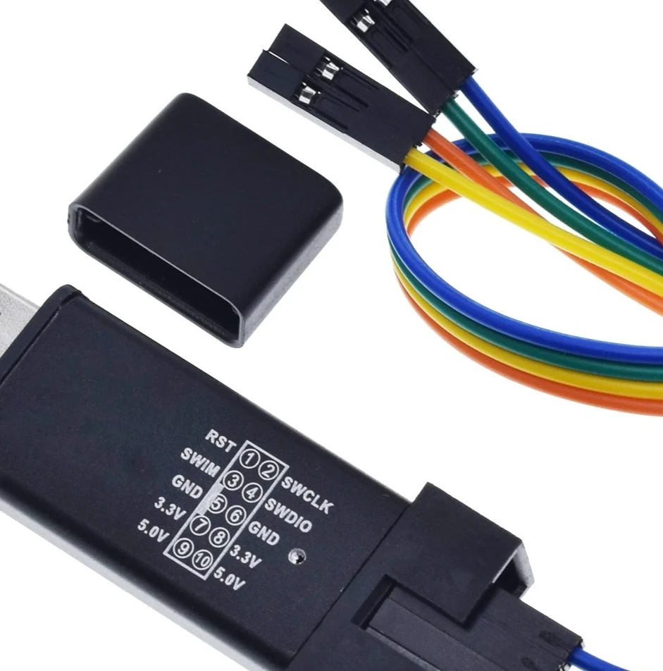 1/5 قطعة ST LINK Stlink ST LINK V2 Mini STM8 STM32 Simulator A41 غطاء مبرمج البرمجة